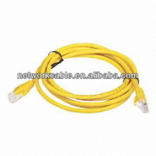 Hot Sale 1/2/3 / 5m cabo de remendo / RJ45 / Cat5e / Cat6 cabo, PVC / FR-PVC / LSOH Jaqueta